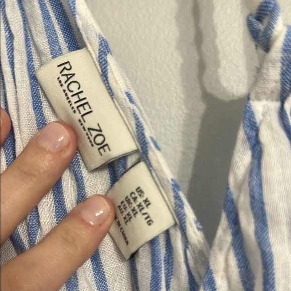 Rachel Zoe Blue and White Striped Swim Coverup - Picture 2 of 6